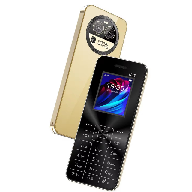 Small Size 1.77 Inch FM Torch Dual Sim Feature Mobile Phone K05 Simple Cell Phone