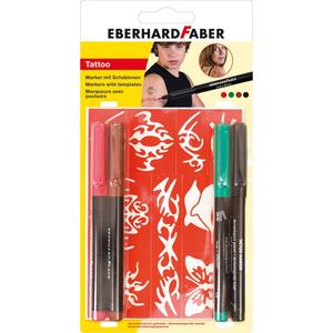 FABER CASTELL - PAQUETE DE 4 MARCADORES DE TATUAJE SURTIDOS - Product Image 1