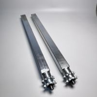 Rouleau de guidage non motorisé en acier inoxydable galvanisé avec double pignon, rouleau de convoyeur entraîné et entraîné par une force externe pour ligne d'assemblage