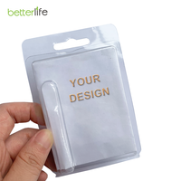 Vente en gros de boîtes blister simple et fine à clapet en plastique pla dégradable Offre Spéciale écologique multi-pack avec logo personnalisé résistant aux enfants