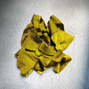 Yellow Knitted Fabric Scraps Textile Waste Reusable Elastic Lycra <b>Cloth</b> <b>Material</b> Textile Waste - Product Image 2