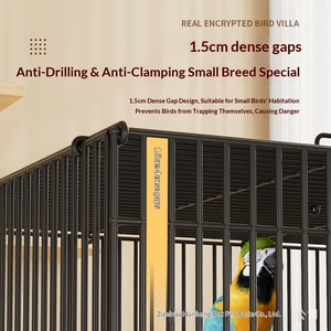 Jaulas de Acero Inoxidable para Pájaros, Uso en Interiores y Exteriores, Tamaño Grande para Periquitos, Loros y <span class=keywords><strong>Palomas</strong></span>, Tamaño Pequeño - Product Image 3