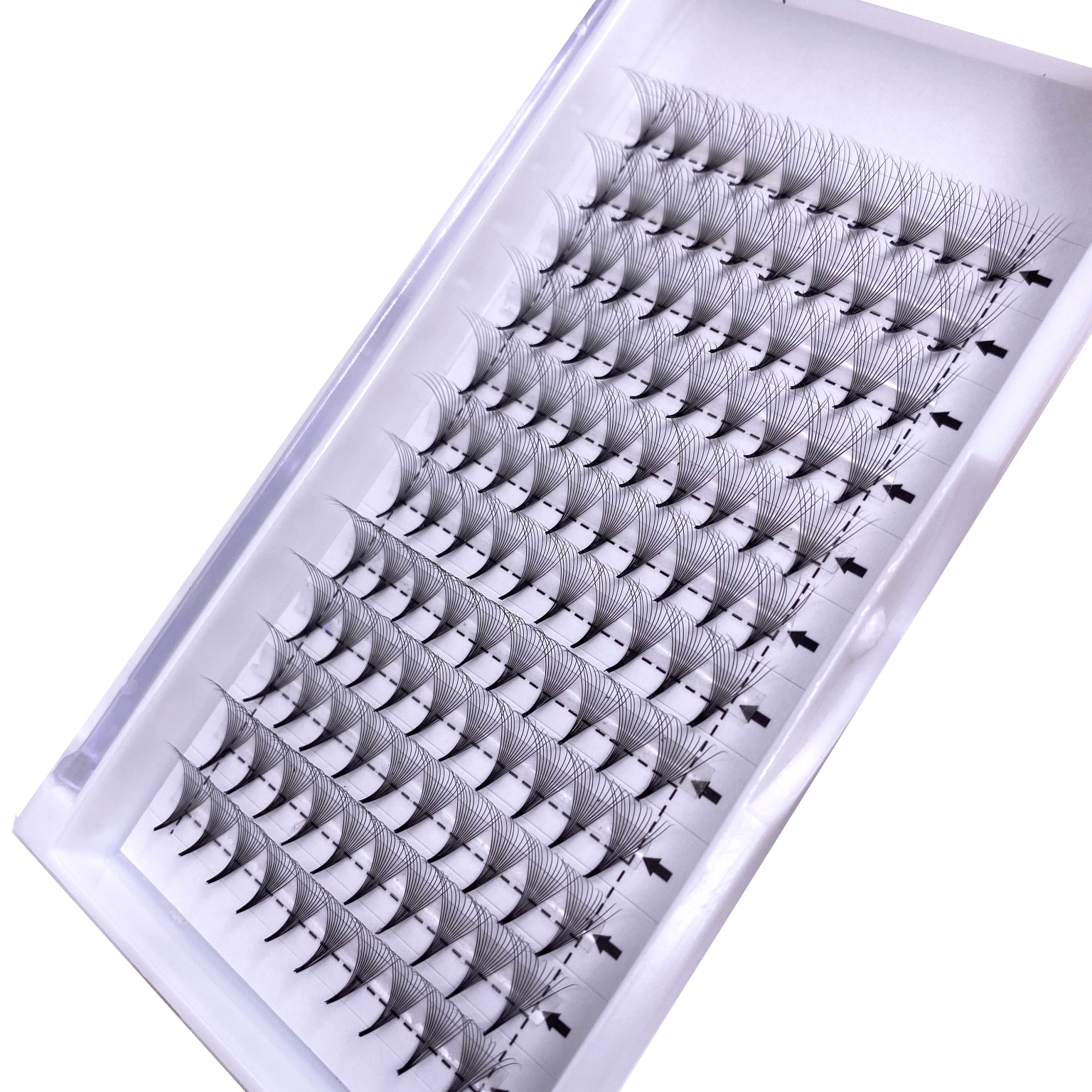 12D 0,07 D завитые тонкие базовые готовые объемные ресницы оптом готовые веерообразные ресницы супер крошечные основы накладные ресницы