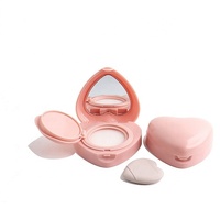 Boîtier vide pour maquillage en forme de cœur rose, marque privée, pour BB crème et fond de teint hydratant longue tenue, emballage de luxe