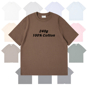 T-Shirt Oversize Unisex di Alta Qualità 240Gsm, Magliette Basic Streetwear con Logo Personalizzato sulla Etichetta - Product Image 2