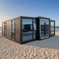 Maison modulaire préfabriquée extensible avec design pliable, taille personnalisée et installation rapide pour projets d'ingénierie