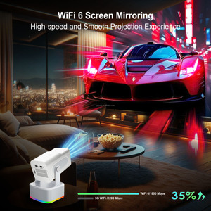 เครื่องเล่นเกมโปรเจคเตอร์ HCS350Plus ความละเอียด 4K HD พร้อมเกมคลาสสิกย้อนยุค 30,000 เกมในตัว โปรเจคเตอร์สำหรับเล่นเกมที่บ้าน อุปกรณ์ออลอินวัน - Product Image 3