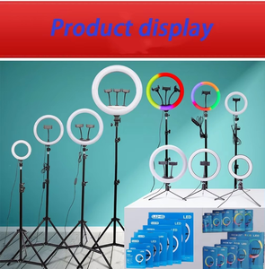 Anneau lumineux de 6 à <span class=keywords><strong>22</strong></span> <span class=keywords><strong>pouces</strong></span> avec trépied, lumière LED circulaire à intensité réglable pour TikTok/Streaming en direct/Maquillage/YouTube – <span class=keywords><strong>Prix</strong></span> bas - Product Image 4