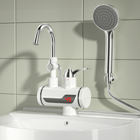 Robinet de cuisine à capteur instantané, cuisine, avec bec de fixation, pomme de douche