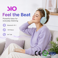 Écouteurs sans fil Bluetooth avec options multicolores, puce V5.1, 10h d'autonomie en lecture, 6h en conversation, qualité sonore stéréo HiFi
