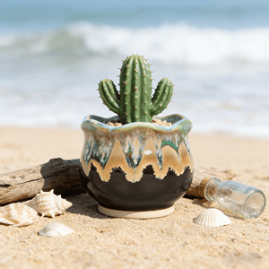 ลดราคา! กระถางเซรามิกสุดหรูสำหรับปลูกไม้อวบน้ำ พร้อมรูระบายน้ำ ขอบลูกไม้ประณีต ดีไซน์ระบายอากาศได้ดี เป็นมิตรกับสิ่งแวดล้อม สไตล์วินเทจ - Product Image 5