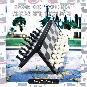 Échiquier magnétique pliable en plastique IMooo Design NLG160 19x19cm - Léger, jeu de société éducatif, design moderne fait main, autre - Product Image 2