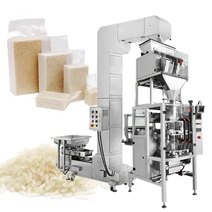 High quality automatic vertical type pouch grain dates brick vacuum packing machine for rice