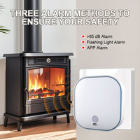 Détecteur de fuite de gaz naturel Tuya Smart Life avec alarme WIFI pour usage domestique