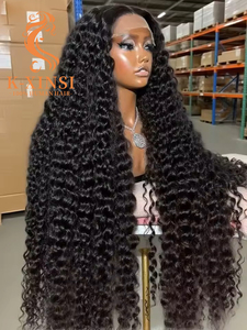 Perruques brésiliennes en <span class=keywords><strong>cheveux</strong></span> naturels bruts, ondulées profondes, invisibles, HD, avec dentelle frontale complète, 100 % <span class=keywords><strong>cheveux</strong></span> humains, sans colle, densité 200, 13x6, prêtes à porter - Product Image 2