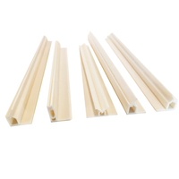 Solution insonorisante 0,5 1 2 pouces, profilés muraux en tissu acoustique biseauté droit central, pinces en PVC, profilés muraux extensibles en tissu