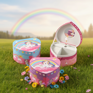 Caja Musical <span class=keywords><strong>de</strong></span> Papel <span class=keywords><strong>de</strong></span> Lujo Ecológica Hecha a Mano con Diseño <span class=keywords><strong>de</strong></span> Pony Arcoíris |   Caja <span class=keywords><strong>de</strong></span> Joyería con Forma <span class=keywords><strong>de</strong></span> Corazón Impresa con UV, Canción Personalizada, Día <span class=keywords><strong>de</strong></span> San Valentín 2026 - Product Image 4