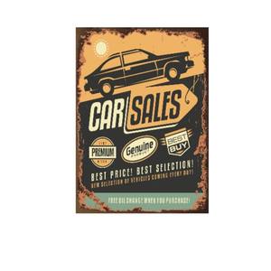 Panneau Métallique Rétro Vintage, Plaque Décorative Murale pour Bar et Garage, Affiche Murale Style Route Routière, Décoration Artisanale - Product Image 1