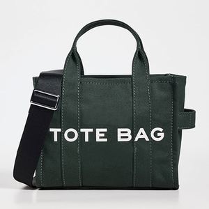 Sac fourre-tout en toile unie personnalisé avec logo brodé pour femme, fermeture éclair, coton durable, fabriqué aux États-Unis, printemps, été, automne, hiver, voyage - Product Image 1