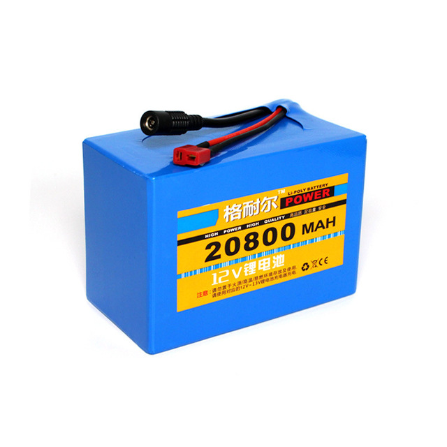 12V 20A 18650 Lithium Battery Pack, Backup Power Supply for Outdoor LED Lights, Surveillance Cameras, Routers