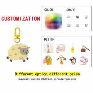 CHENXI Porte-clés en acrylique cerise pour sacs à dos femme, décorations en résine tendance, breloques de sac, pendentifs fruits - Product Image 6