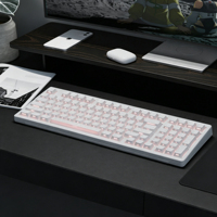 Teclado Mecánico Zornher Zh980 First Snow, Teclado Mecánico RGB de Tamaño Completo para Juegos, Intercambiable en Caliente