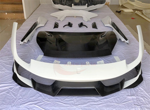 Pour <span class=keywords><strong>Ferari</strong></span> 488 Gtb Spider mise à niveau Pista Style demi-Kit de carrosserie en Fiber de carbone pare-chocs jupe latérale capot becquet - Product Image 4