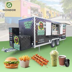 Mini Camión de Comida Gondor, Cocina Completa, Construcción de Fibra de Vidrio, Remolque Multifuncional para Catering de Hot Dogs, Charcutería, Dulces y Papas Fritas - Product Image 1
