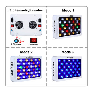 ไฟ LED สำหรับตู้ปลา 180W ปรับความสว่างได้ สเปกตรัมเต็ม สำหรับตู้ปลาปะการังและอุปกรณ์ตู้ปลา ไฟสำหรับตู้ปลา - Product Image 2