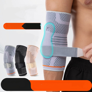 Soporte <span class=keywords><strong>de</strong></span> <span class=keywords><strong>Codo</strong></span> <span class=keywords><strong>de</strong></span> Compresión <span class=keywords><strong>de</strong></span> Silicona Tejida en 3D para Entrenamiento Deportivo - Protege Contra Lesiones Deportivas y Reduce la Carga para Atletas - Product Image 1