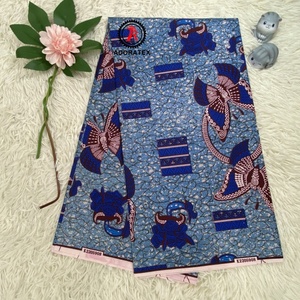 قماش شمع مطبوع بريق مزدوج نيجيريا الأكثر مبيعًا نسيج شمع بوليستر عالي الجودة مخصص لامع للغاية - Product Image 2