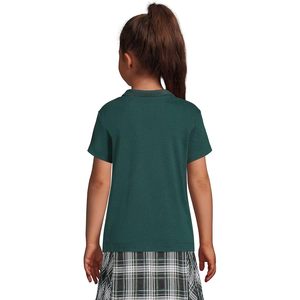 Camiseta Polo de Manga Corta para Niñas FOXA, 100% Algodón, Uniforme Escolar - Product Image 2