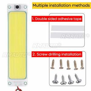 2Pcs 12V 24V <b>LED</b> DRL <b>COB</b> Car Interior Light Reading Light <b>LED</b> <b>Strip</b> Light 8000K RV Caravans Bus Truck Tailer Camper Trunk for VW - Product Image 6