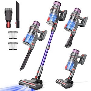 <span class=keywords><strong>Aspirateur</strong></span> sans fil sans <span class=keywords><strong>sac</strong></span> pour la maison, aspiration puissante de 25 KPa, nettoyeur de tapis et de sols multifonctionnel portatif - Product Image 2