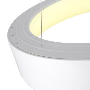 Kreis Licht Ring Acryl Kronleuchter schwarz/grau/weiß einfache runde Kronleuchter Beleuchtung - Product Image 6