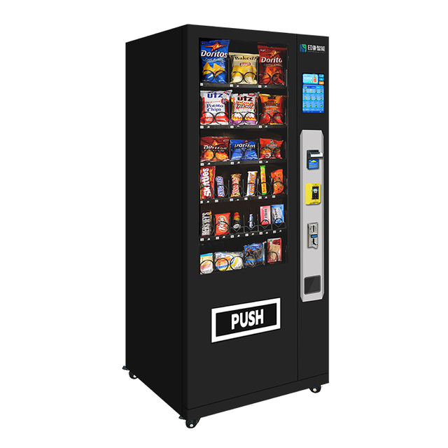 Smart 24H Refrigerated Commercial Automatic Bottle Drink and Snack Combo Vendor Automatic Vending Machine
