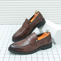 Mocassins Homme Grande Taille 46-48 en Fibre Superfine Respirante, Couleur Unie, Tendance Automne, Polyvalents, Faciles à Enfiler