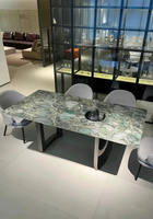 Marbre Emerald Marinace Vert Naturel Luxe Écologique Imperméable Grande Dalle de Pierre pour Salle à Manger Haut de Gamme Salle de Bain Cuisine Extérieur