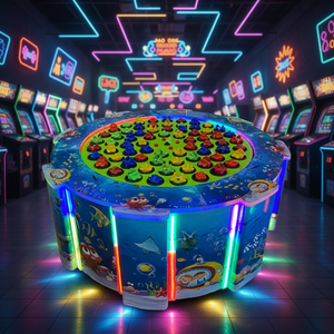 Simulatore elettronico da tavolo per la pesca al coperto, dispositivo di intrattenimento per bambini, macchina arcade per la pesca. - Product Image 1