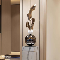 Vincentaa Personnalisé Haute Qualité Art Moderne Sculpture En Fibre De Verre En Gros Hôtel Décoration Sculpture
