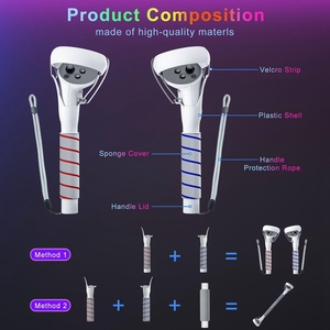 Accesorios de Brazos Largos <span class=keywords><strong>2</strong></span> en 1 para VR, Controles para <span class=keywords><strong>Oculus</strong></span>/Meta <span class=keywords><strong>Quest</strong></span> <span class=keywords><strong>2</strong></span>, para Juegos como Beat Saber y Golf Club - Product Image 2