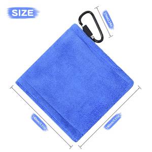 Serviette <span class=keywords><strong>de</strong></span> golf pour balles, humide et sèche, petite serviette <span class=keywords><strong>de</strong></span> poche avec clip en D, accessoires portables <span class=keywords><strong>de</strong></span> nettoyage <span class=keywords><strong>de</strong></span> balles <span class=keywords><strong>de</strong></span> golf pour hommes, femmes, parcours et exercice - Product Image 6