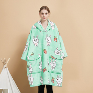 เสื้อกันหนาวมีฮู้ดสำหรับผู้หญิงผ้าขนแกะโพลีเอสเตอร์ฤดูหนาว - Product Image 2