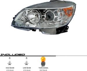 Ensemble de phares halogènes de style OE, remplacement pour <span class=keywords><strong>MERCEDES</strong></span> 08-10 <span class=keywords><strong>C300</strong></span> C350 C63 - Product Image 3