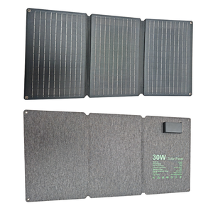 Panneau solaire pliable étanche IP67 30W, chargeur solaire portable compatible avec les smartphones, tablettes et stations d'alimentation - Product Image 6