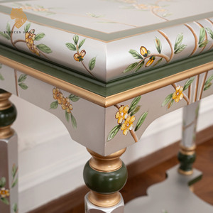 Stile americano in legno massello puro stile disegnato a mano tavolo d'<span class=keywords><strong>ingresso</strong></span> di fascia alta Console da salotto intagliato tavolo fine piattaforma di visualizzazione - Product Image 3