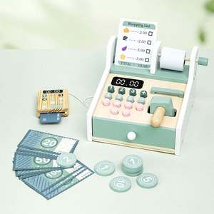 Toysrunner Caja Registradora de Supermercado de Madera, Juego Educativo de Conteo para Niños y Niñas de 0 a 24 Meses - Product Image 4