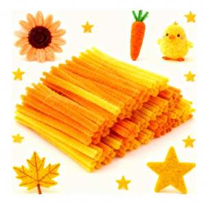 Kit de Manualidades con Limpiapipas de Chenilla Suave de Alta Calidad, Material Educativo para Proyectos de Flores Hechas a Mano, Creación de Objetos Únicos - Product Image 3