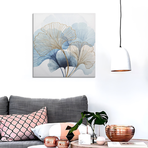 Tường nghệ thuật cho phòng khách 100% tay sơn dầu Hoa Sơn trên vải Bộ sưu tập bọc lớn đóng khung hoa hồng trắng sơn - Product Image 3