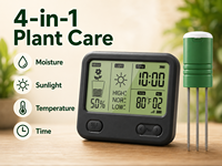 Termometer Kelembapan Tanah Nirkabel IP55 Tahan Air Bluetooth Sensor Monitor Tanaman Pintar ABS Mendukung Kontrol Aplikasi Irigasi Pertanian